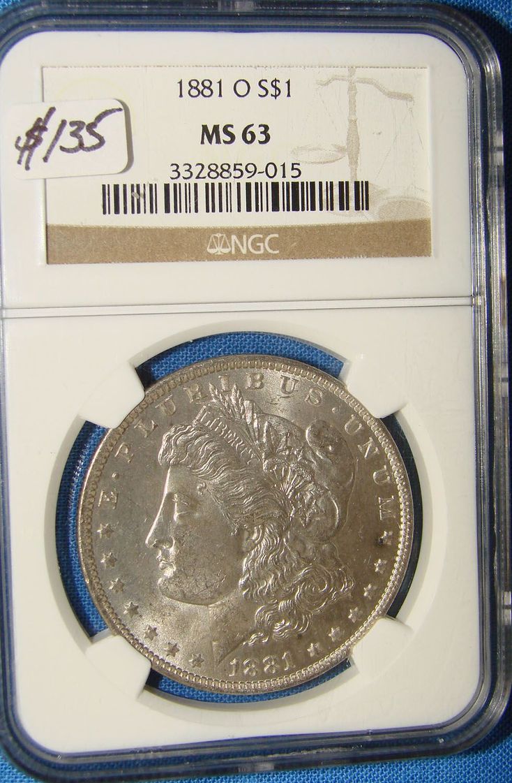 1881-O Morgan Silver Dollar Sandwich, MA