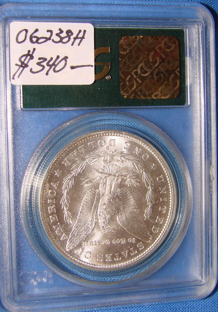 1880-S Morgan Silver Dollar Sandwich, MA