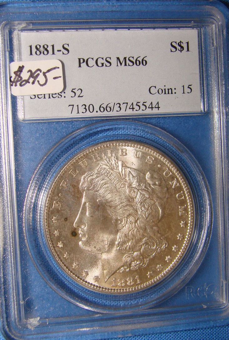 1881-S Morgan Silver Dollar Sandwich, MA