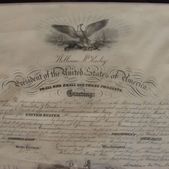 William McKinley signed Commission