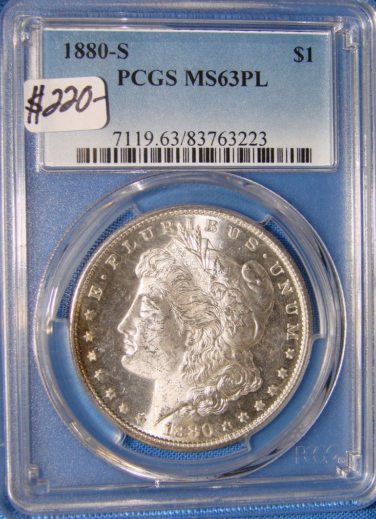 1880-S Morgan Silver Dollar Sandwich, MA 