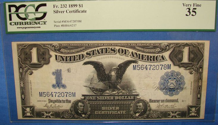 1899 $1.00 Silver Certificate 