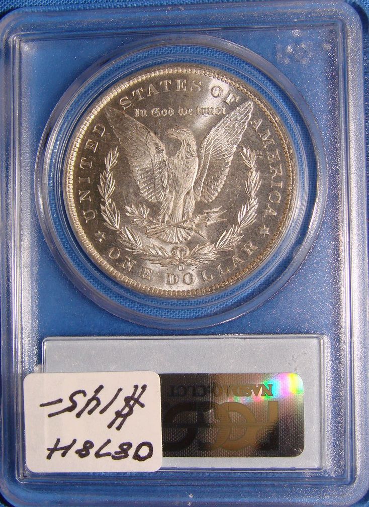 1885-O Morgan Silver Dollar Sandwich, MA 